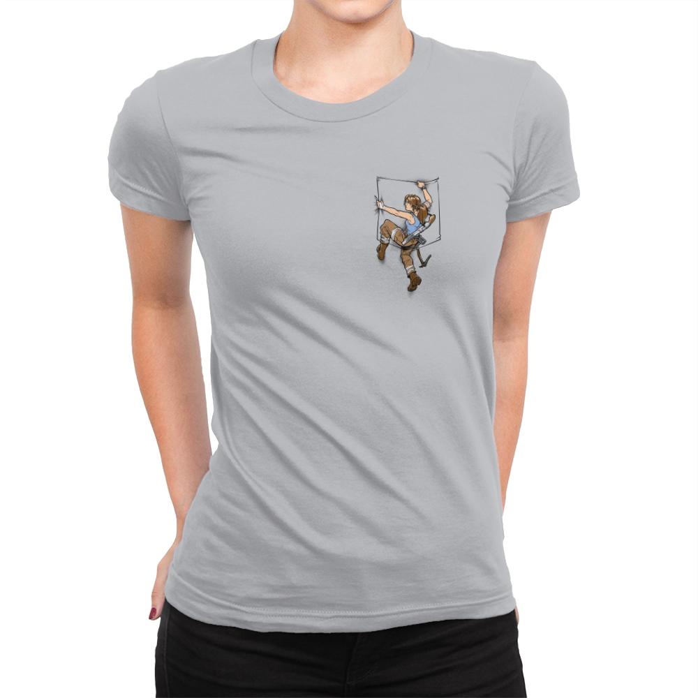 Pocket Raider Exclusive - Womens Premium T-Shirts RIPT Apparel 3x-large / Heather Grey