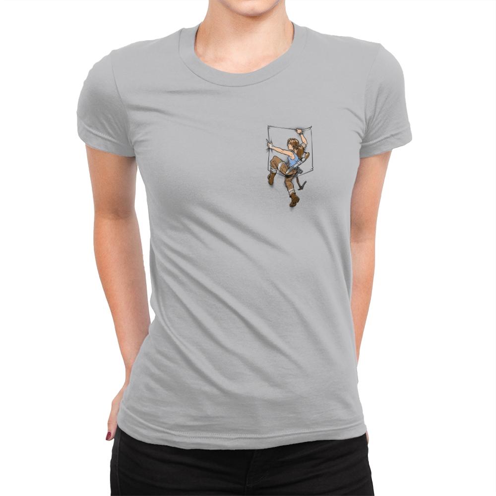 Pocket Raider Exclusive - Womens Premium T-Shirts RIPT Apparel Small / Heather Grey