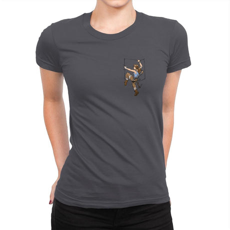 Pocket Raider Exclusive - Womens Premium T-Shirts RIPT Apparel Small / Heavy Metal
