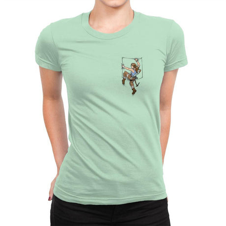 Pocket Raider Exclusive - Womens Premium T-Shirts RIPT Apparel Small / Mint
