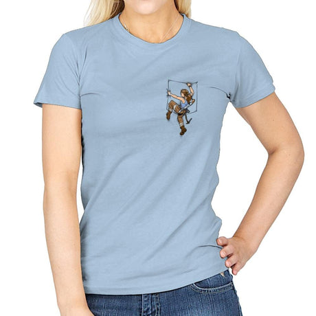 Pocket Raider Exclusive - Womens T-Shirts RIPT Apparel Small / Light Blue