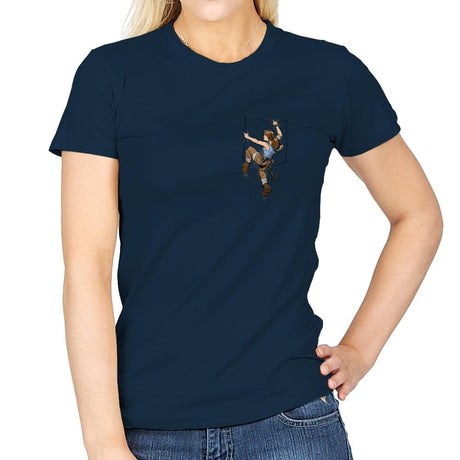 Pocket Raider Exclusive - Womens T-Shirts RIPT Apparel Small / Navy