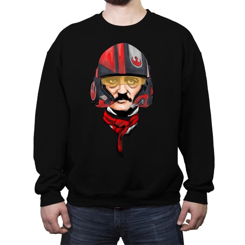 Poe - Crew Neck Sweatshirt Crew Neck Sweatshirt RIPT Apparel Small / Black