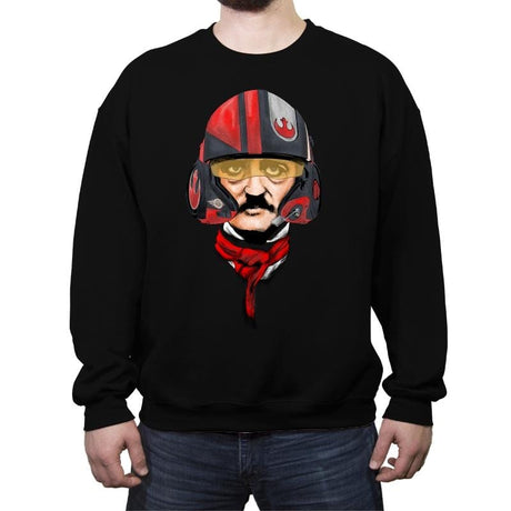 Poe - Crew Neck Sweatshirt Crew Neck Sweatshirt RIPT Apparel Small / Black