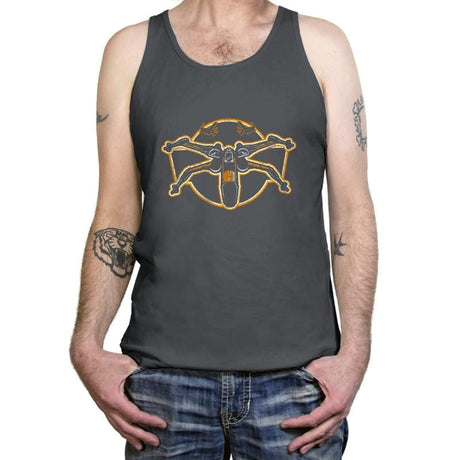 Poe's Flight School Exclusive - Tanktop Tanktop RIPT Apparel X-Small / Asphalt