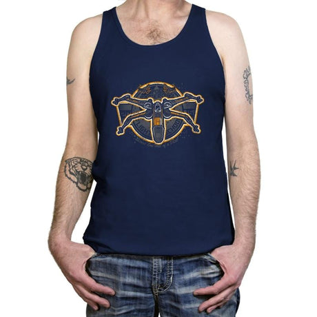 Poe's Flight School Exclusive - Tanktop Tanktop RIPT Apparel X-Small / Navy