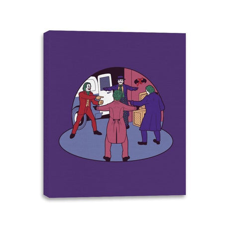 Poker of Jokers - Canvas Wraps Canvas Wraps RIPT Apparel 11x14 / Purple