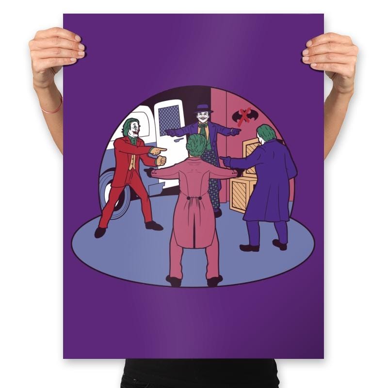 Poker of Jokers - Prints Posters RIPT Apparel 18x24 / Purple