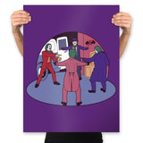 Poker of Jokers - Prints Posters RIPT Apparel 18x24 / Purple