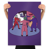 Poker of Jokers - Prints Posters RIPT Apparel 18x24 / Purple