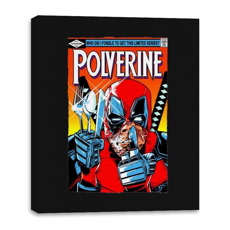 Polverine - Canvas Wraps Canvas Wraps RIPT Apparel 16x20 / Black