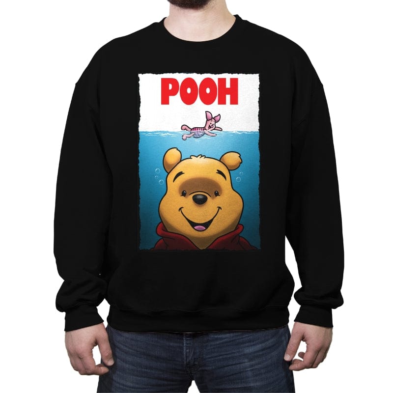 Poohws - Crew Neck Sweatshirt Crew Neck Sweatshirt RIPT Apparel Small / Black