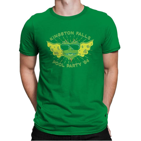 Pool Party '84 - Mens Premium T-Shirts RIPT Apparel Small / Kelly Green
