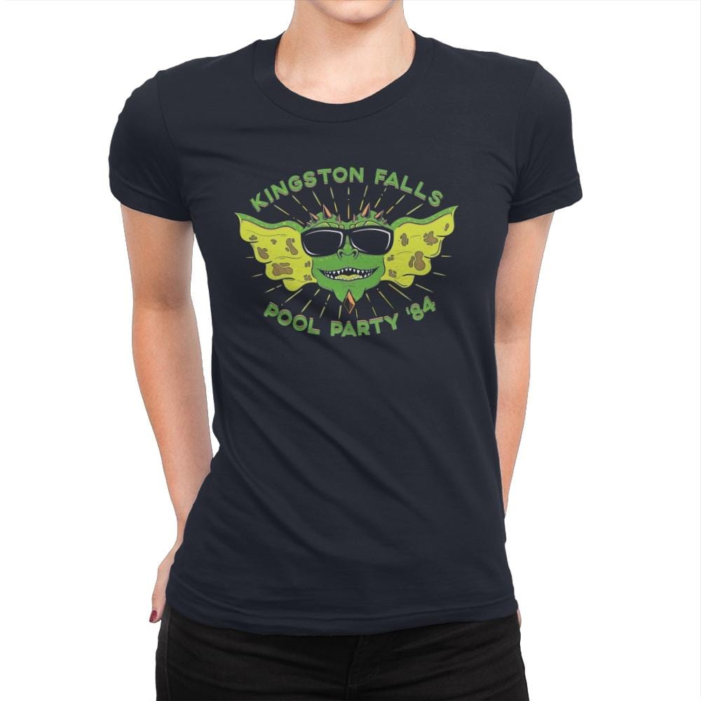 Pool Party '84 - Womens Premium T-Shirts RIPT Apparel Small / Midnight Navy