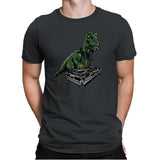 Poor T-Rex DJ - Mens Premium T-Shirts RIPT Apparel Small / Heavy Metal