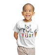 Pop Abecedary - Youth T-Shirts RIPT Apparel X-small / White