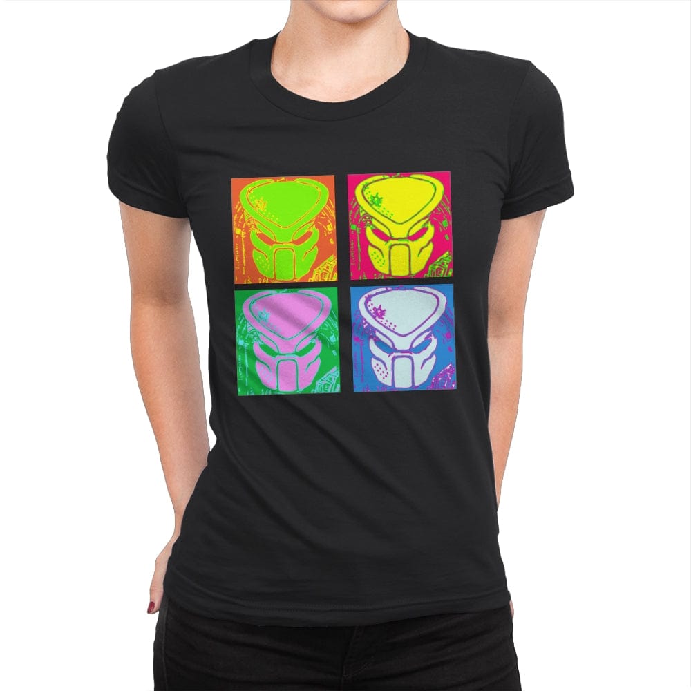 Pop Art Hunter 87 - Womens Premium T-Shirts RIPT Apparel Small / Black