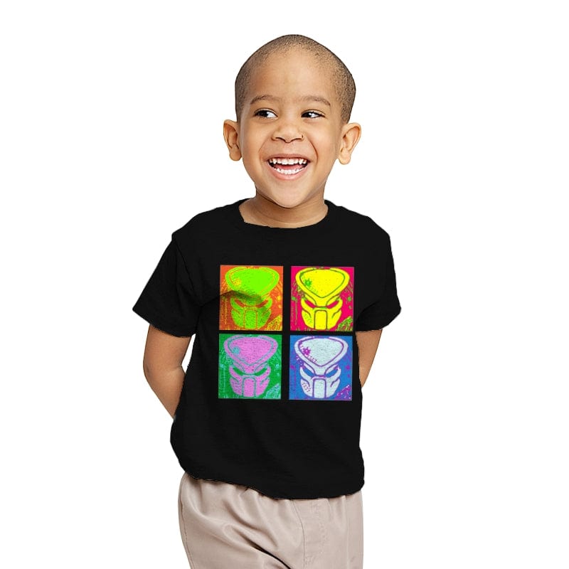 Pop Art Hunter 87 - Youth T-Shirts RIPT Apparel X-small / Black