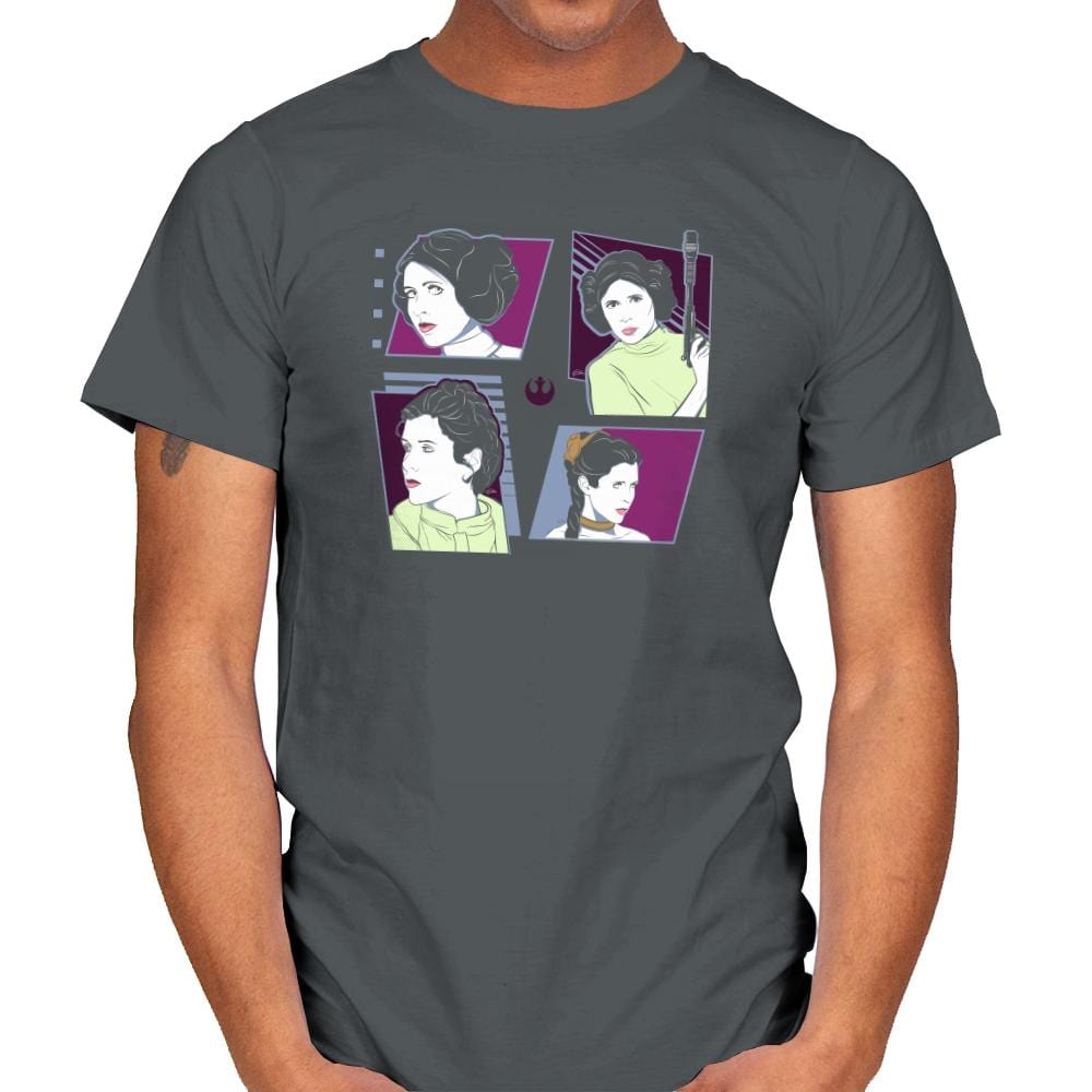 Pop Art Princess Exclusive - Mens T-Shirts RIPT Apparel Small / Charcoal