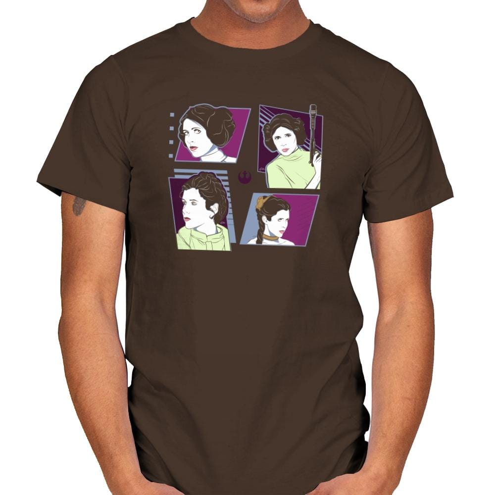 Pop Art Princess Exclusive - Mens T-Shirts RIPT Apparel Small / Dark Chocolate