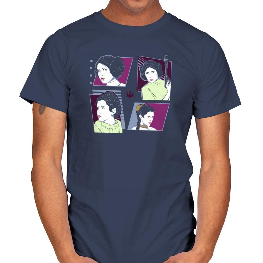 Pop Art Princess Exclusive - Mens T-Shirts RIPT Apparel Small / Navy