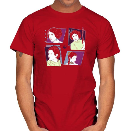 Pop Art Princess Exclusive - Mens T-Shirts RIPT Apparel Small / Red