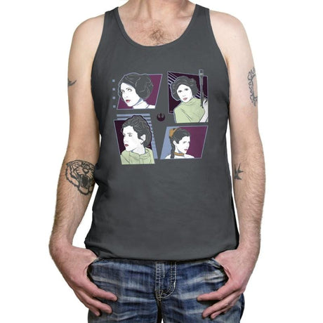 Pop Art Princess Exclusive - Tanktop Tanktop RIPT Apparel X-Small / Asphalt