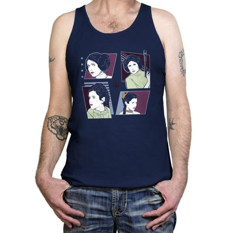 Pop Art Princess Exclusive - Tanktop Tanktop RIPT Apparel X-Small / Navy