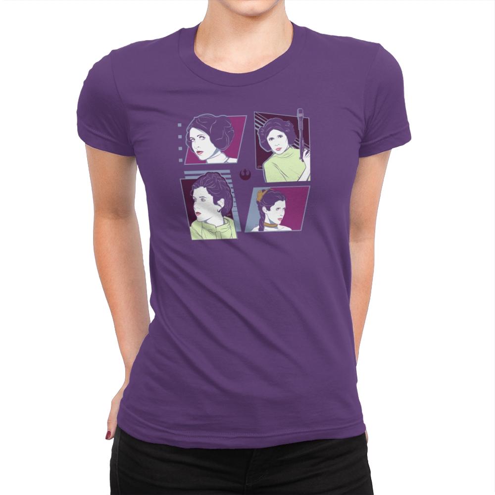 Pop Art Princess Exclusive - Womens Premium T-Shirts RIPT Apparel Small / Purple Rush