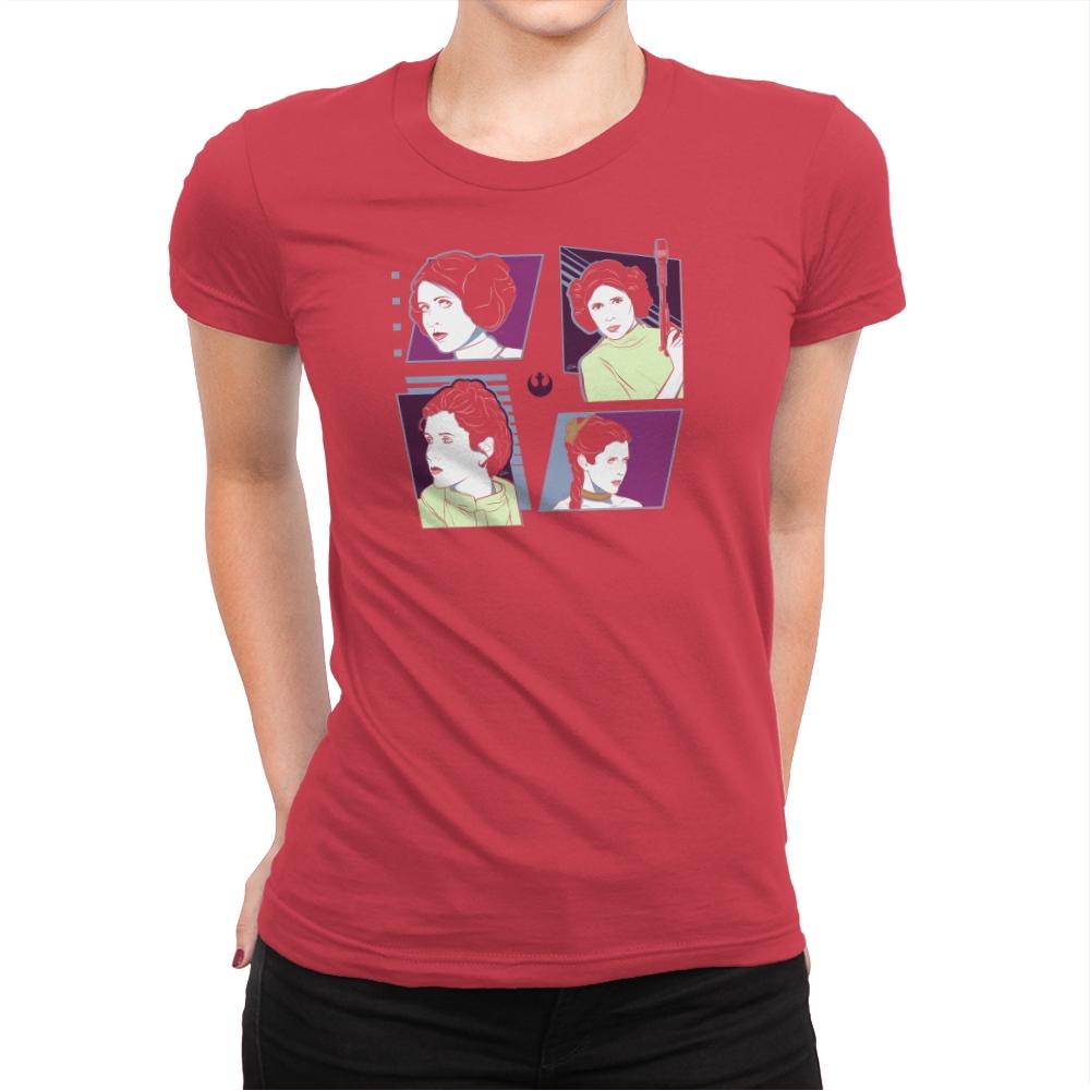 Pop Art Princess Exclusive - Womens Premium T-Shirts RIPT Apparel Small / Red