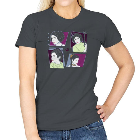 Pop Art Princess Exclusive - Womens T-Shirts RIPT Apparel Small / Charcoal