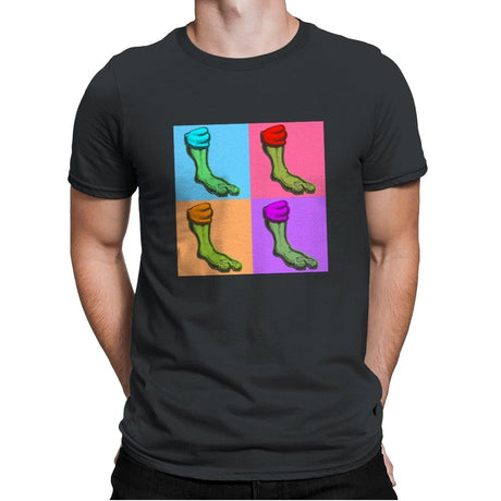 Pop-Art Turtles - Mens Premium T-Shirts RIPT Apparel Small / Heavy Metal