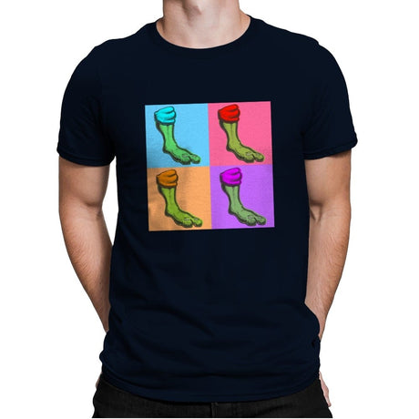 Pop-Art Turtles - Mens Premium T-Shirts RIPT Apparel Small / Midnight Navy