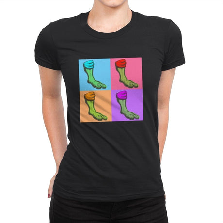 Pop-Art Turtles - Womens Premium T-Shirts RIPT Apparel Small / Black
