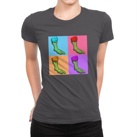 Pop-Art Turtles - Womens Premium T-Shirts RIPT Apparel Small / Heavy Metal