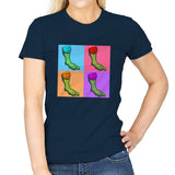 Pop-Art Turtles - Womens T-Shirts RIPT Apparel Small / Navy