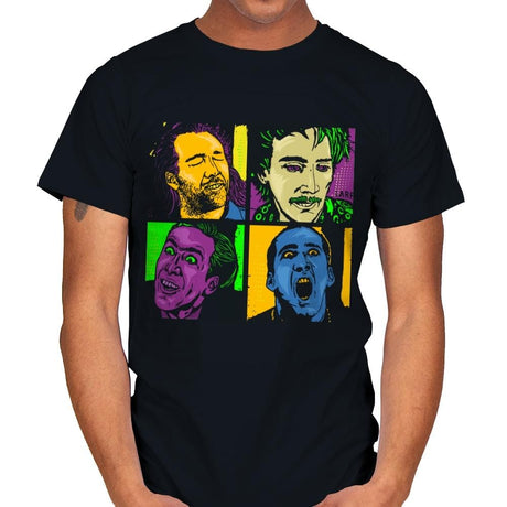 Pop Cage - Mens T-Shirts RIPT Apparel Small / Black