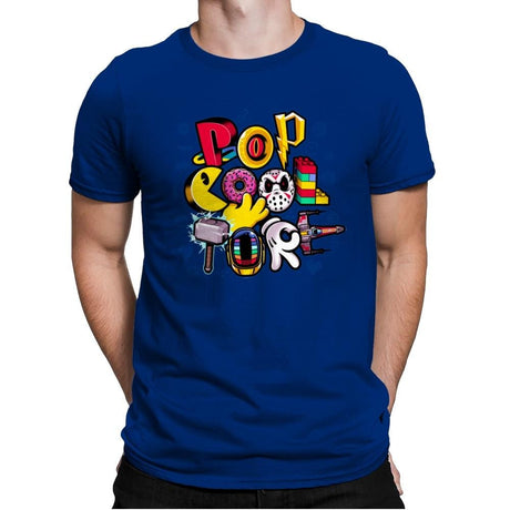 Pop COOLture - Mens Premium T-Shirts RIPT Apparel Small / Royal