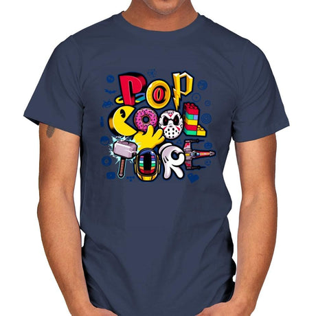 Pop COOLture - Mens T-Shirts RIPT Apparel Small / Navy