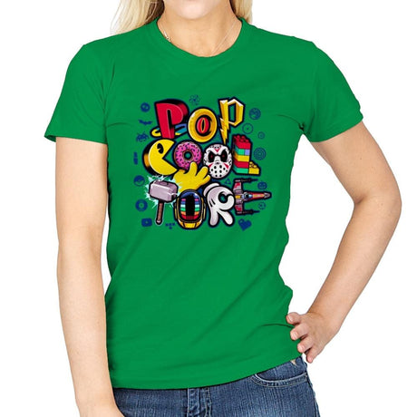 Pop COOLture - Womens T-Shirts RIPT Apparel Small / Irish Green