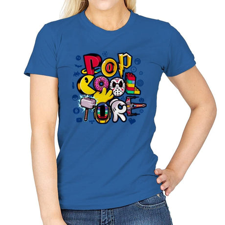 Pop COOLture - Womens T-Shirts RIPT Apparel Small / Royal