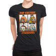 Pop Culture Pronouns - Womens Premium T-Shirts RIPT Apparel Small / Black