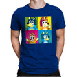 Pop Dogs  - Mens Premium T-Shirts RIPT Apparel Small / Royal