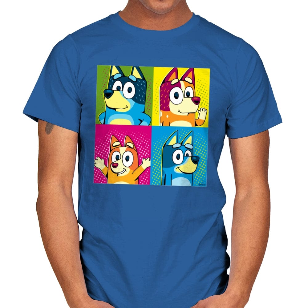 Pop Dogs  - Mens T-Shirts RIPT Apparel Small / Royal