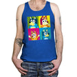 Pop Dogs  - Tanktop Tanktop RIPT Apparel X-Small / True Royal
