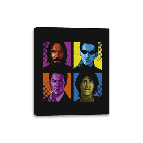 Pop Keanu - Anytime - Canvas Wraps Canvas Wraps RIPT Apparel 8x10 / Black