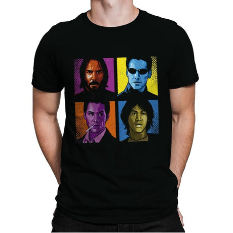 Pop Keanu - Anytime - Mens Premium T-Shirts RIPT Apparel Small / Black
