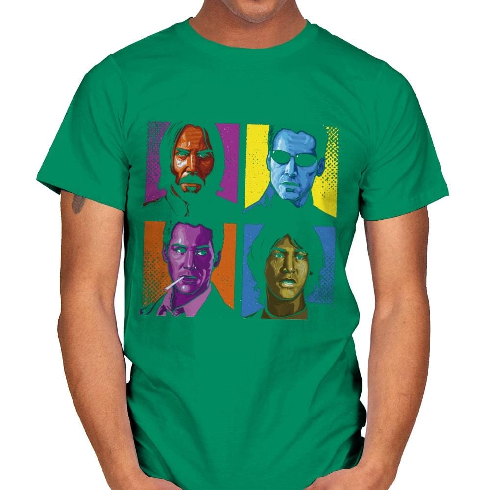 Pop Keanu - Anytime - Mens T-Shirts RIPT Apparel Small / Kelly Green