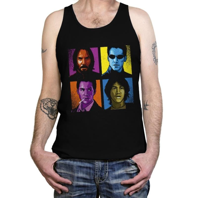 Pop Keanu - Anytime - Tanktop Tanktop RIPT Apparel X-Small / Black