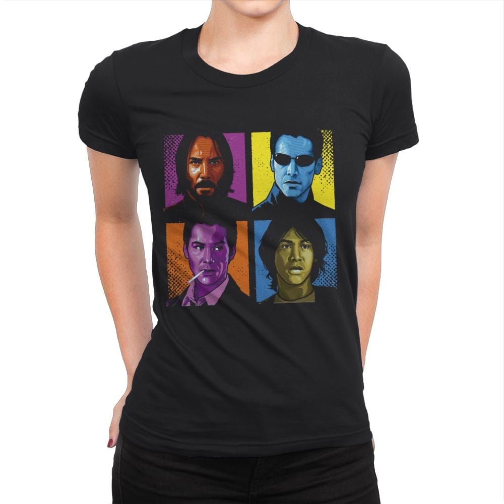 Pop Keanu - Anytime - Womens Premium T-Shirts RIPT Apparel Small / Black